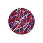 3d Lovely Geo Lines Vii Magnet 3  (Round) Front