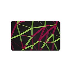 3d Lovely Geo Lines X Magnet (name Card) by Uniqued