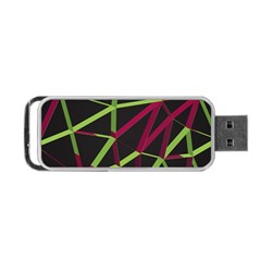 3d Lovely Geo Lines X Portable Usb Flash (one Side) by Uniqued