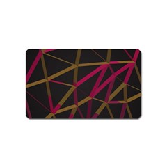 3d Lovely Geo Lines Xi Magnet (name Card) by Uniqued
