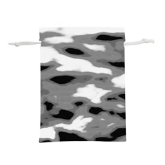 Black Waves Abstract Series No 1 Lightweight Drawstring Pouch (m) by DimitriosArt
