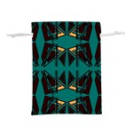 Abstract geometric design    Lightweight Drawstring Pouch (M) Back