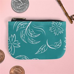 Folk Flowers Print Floral Pattern Ethnic Art Mini Coin Purse by Eskimos