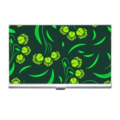 Folk Flowers Print Floral Pattern Ethnic Art Business Card Holder by Eskimos