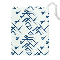 Abstract Pattern Geometric Backgrounds   Drawstring Pouch (4xl) by Eskimos