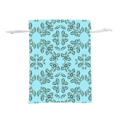Floral Folk Damask Pattern Fantasy Flowers Floral Geometric Fantasy Lightweight Drawstring Pouch (s) by Eskimos
