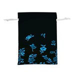 Flowers Pattern Lightweight Drawstring Pouch (S) Back