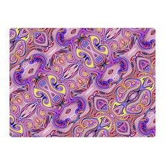 Liquid Art Pouring Abstract Seamless Pattern Tiger Eyes Double Sided Flano Blanket (mini)  by artico