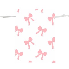 Pink Ribbons Pattern  Lightweight Drawstring Pouch (xl) by Littlebird