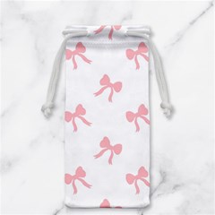 Pink Bow Pattern Jewelry Bag by Littlebird