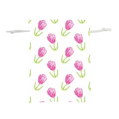 Tulips Watercolor Pattern Lightweight Drawstring Pouch (s) by Littlebird