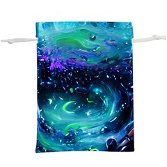 Blue Galaxy  Lightweight Drawstring Pouch (xl) by Dazzleway