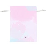 watercolor clouds  Lightweight Drawstring Pouch (XL) Front