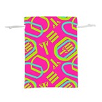 Abstract pattern geometric backgrounds   Lightweight Drawstring Pouch (M) Back