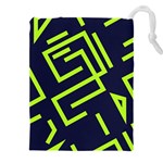 Abstract pattern geometric backgrounds   Drawstring Pouch (5XL) Front