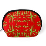 Abstract pattern geometric backgrounds   Accessory Pouch (Medium) Back