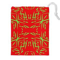Abstract Pattern Geometric Backgrounds   Drawstring Pouch (5xl) by Eskimos