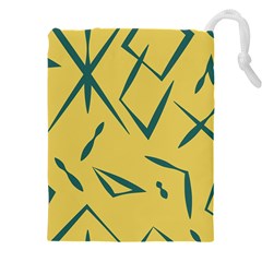 Abstract Pattern Geometric Backgrounds   Drawstring Pouch (5xl) by Eskimos