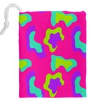 Abstract pattern geometric backgrounds   Drawstring Pouch (5XL) Back
