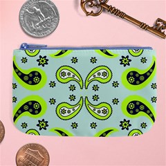 Floral Pattern Paisley Style  Large Coin Purse by Eskimos