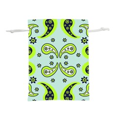 Floral Pattern Paisley Style  Lightweight Drawstring Pouch (m) by Eskimos