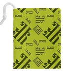Abstract pattern geometric backgrounds   Drawstring Pouch (4XL) Back
