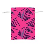 Abstract pattern geometric backgrounds   Lightweight Drawstring Pouch (L) Back