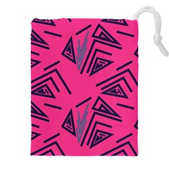 Abstract Pattern Geometric Backgrounds   Drawstring Pouch (4xl) by Eskimos