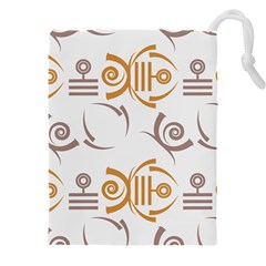 Abstract Pattern Geometric Backgrounds   Drawstring Pouch (4xl) by Eskimos