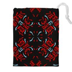 Abstract Pattern Geometric Backgrounds   Drawstring Pouch (4xl) by Eskimos