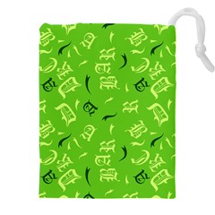 Abstract Pattern Geometric Backgrounds   Drawstring Pouch (4xl) by Eskimos