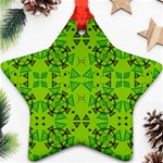 Abstract pattern geometric backgrounds   Star Ornament (Two Sides) Front