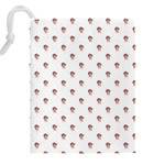 Weird Fantasy Bird Drawing Motif Pattern Drawstring Pouch (5XL) Back