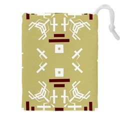 Abstract Pattern Geometric Backgrounds   Drawstring Pouch (4xl) by Eskimos