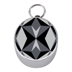 Abstract Pattern Geometric Backgrounds   Mini Silver Compasses by Eskimos