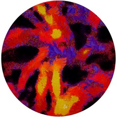 Requiem  Of The Lava  Stars Uv Print Round Tile Coaster by DimitriosArt