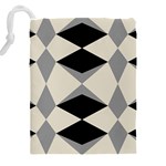 Abstract pattern geometric backgrounds   Drawstring Pouch (4XL) Back