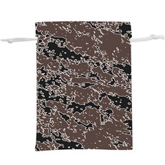 Brown And Black Abstract Vivid Texture  Lightweight Drawstring Pouch (xl) by dflcprintsclothing
