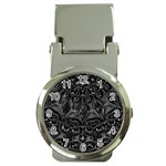 Charcoal Mandala Money Clip Watches Front