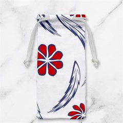 Folk Flowers Print Floral Pattern Ethnic Art Jewelry Bag by Eskimos