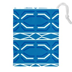 Abstract Pattern Geometric Backgrounds   Drawstring Pouch (5xl) by Eskimos