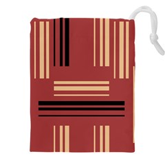 Abstract Pattern Geometric Backgrounds   Drawstring Pouch (5xl) by Eskimos
