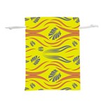 Folk flowers print Floral pattern Ethnic art Lightweight Drawstring Pouch (S) Front