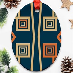 Abstract Pattern Geometric Backgrounds   Oval Ornament (two Sides) by Eskimos