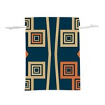 Abstract pattern geometric backgrounds   Lightweight Drawstring Pouch (S) Back