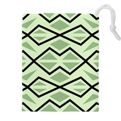 Abstract Pattern Geometric Backgrounds Drawstring Pouch (5xl) by Eskimos