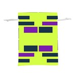 Abstract pattern geometric backgrounds Lightweight Drawstring Pouch (S) Back