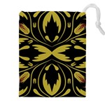 Folk flowers print Floral pattern Ethnic art Drawstring Pouch (4XL) Front