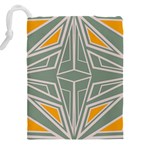 Abstract pattern geometric backgrounds Drawstring Pouch (4XL) Back