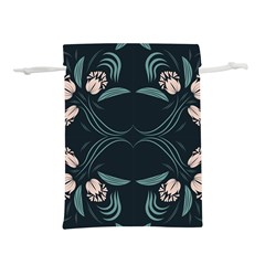 Folk Flowers Floral Art Print Flowers Abstract Art  Lightweight Drawstring Pouch (m) by Eskimos